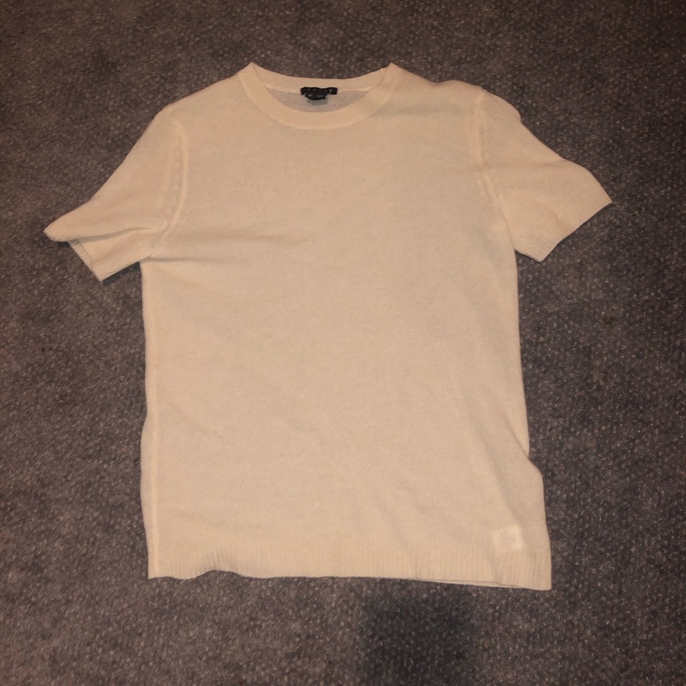 Theory short sleeve cashmere sweater